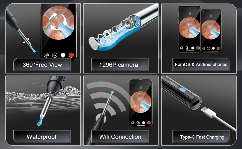 ear wax removal tool with camera