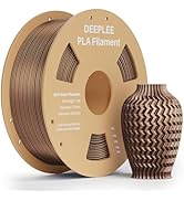 DEEPLEE Metallic Bronze PLA Filament 1.75mm, 1kg Metal-Like Shiny 3D Printer Filament Dimensional...