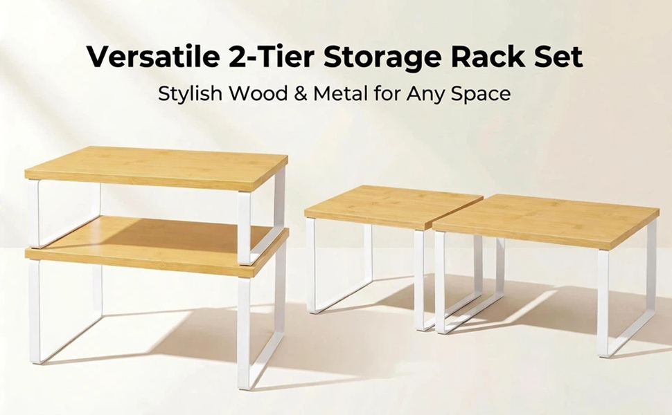 versatile 2-tire storage rack set