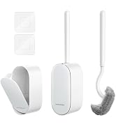 Bathroom Toilet Brush, OSCIOSS Toilet Cleaner Brush [2 Pack] with Ergonomic Design, Compact Size,...
