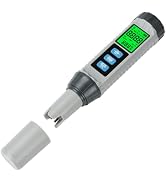 FORIOT 8 in 1 Water Quality Tester, Digital pH TDS EC Salinity Chlorine ORP S.G Temp Meter with B...