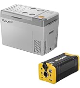 BougeRV Bundle-2 Items: 277Wh Portable Power Station and CRPRO 12V Car Fridge 30 Quart GREY