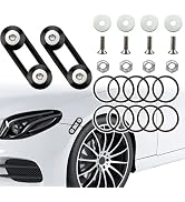 Mejiao Front Bumper Clips Black 12PC Quick Release Bumper Clips it Can be Applied to Front and Re...