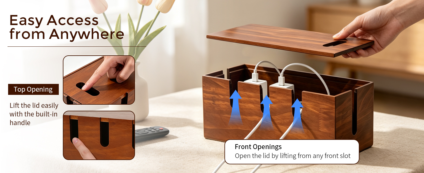 cable management box for power strips