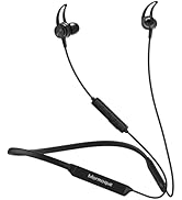 MORMOQUE G5 Neckband Bluetooth Headphones,with Microphone Wireless Earphone,HiFi Deep Bass Earbud...