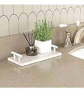 XZHXFX Guest Towel Holder Tray for Bathroom,Marble Slab with Handles -Napkin Holder for Kitchen -...