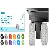 10-Pack Upgrade Silicone Luggage Wheel Protectors Covers for Suitcases – Universal Fit 2-2.4 Inch...