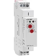 Delay On Time Relay 16A, IGEYAPA Delay On Timer Relay GRT8 A1 Voltage Range AC DC 12V to 240V DIN...