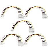 SinLoon Computer Molex 4 Pin Power Supply Extension Cable, 8 Inch IDE Power to Floppy Drive Power...