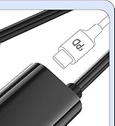 USB C HDMI Cable 6.6ft with Charging Port, 4K@60Hz Type C to HDMI Adapter Converter Cord with 100...