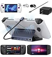 iVANKY Legion Go/ROG Ally/Steam Deck Dock with 65W PD Charger, 8-in-1 Hub Docking Station with HD...