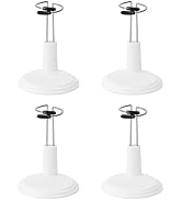 NUOBESTY Doll Stands Display Holder Doll Bracket Support Bear Stand for Home White 15cm 4pcs