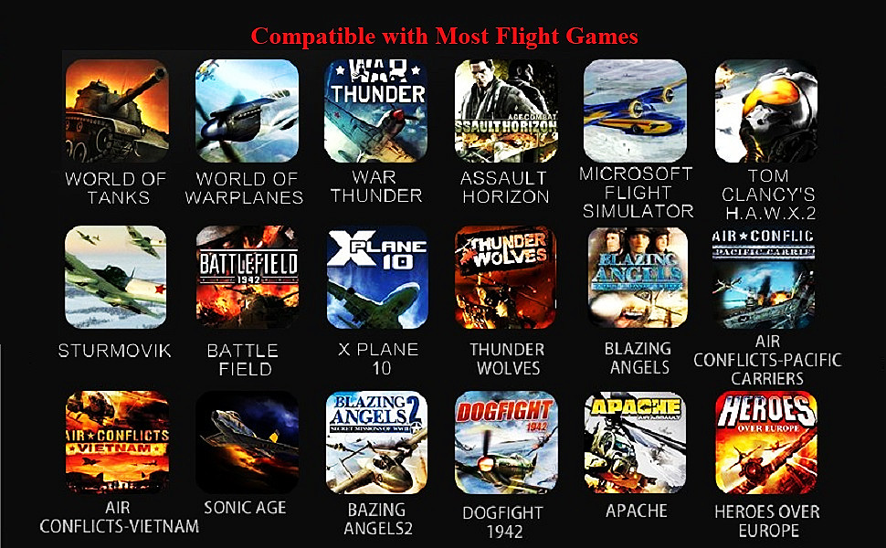 Compatible with Most Flight Games