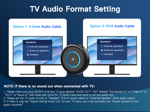 Bluetooth Transmitter Receiver for TV Airplane Home Stereo Wireless Adapter Low Latency Dual Link