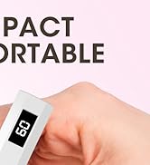 mlogiroa Mini UV Light for Nails Handheld Flash Cure Light 3w Portable Led Lamp with 2 Timer Sett...