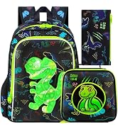 CCJPX 3Pcs Backpack for Boys, 16 Inch Preschool Elementary Kindergarten School Backpacks and Lunc...