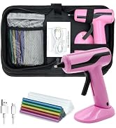 Liumai Cordless Hot Glue Gun Kit with 30pcs Mini Glue Sticks, USB Rechargeable Mini Glue Gun with...