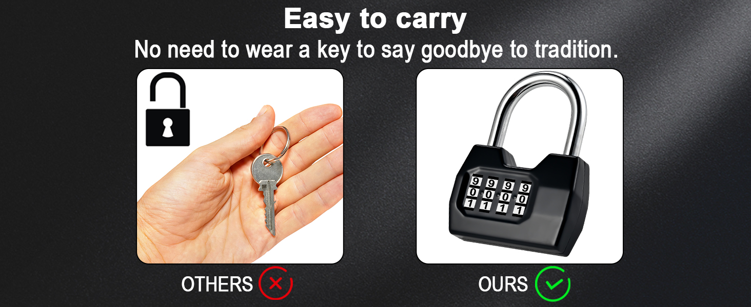 padlock with code outdoor