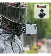 SOH Mingying Motorcycle Helmet Chin Strap Mount with Phone Holder, Helmet Chin Mount for iPhone 1...