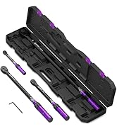 ANPUDS 4PCS Torque Wrench, 1/4 3/8 1/2 3/4-Inch Drive Click Torque Wrench Set,20-240in.lb,10-110F...