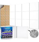 BSHEAD 10 pcs 165dtex Microfiber Acoustic Panels ï¼?Self-Adhesive Soundproof Wall Panels, 12 x 12 x...