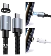 2-in-1 USB C to USB C Magnetic Charging Cable 3.3FT, PD 240W 24Pin 480Mbps | with Dual-Use USBC F...