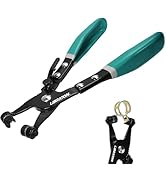 LIBRATON Hose Clamp Pliers, Professional Hose Clamp Tool with Swivel Flat Band for Removal and In...