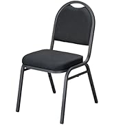 MAKE CHANGES Crown Back Banquet Chair 4Pack, Commercial Stacking &amp; Upholstered - 500lb Weight Cap...