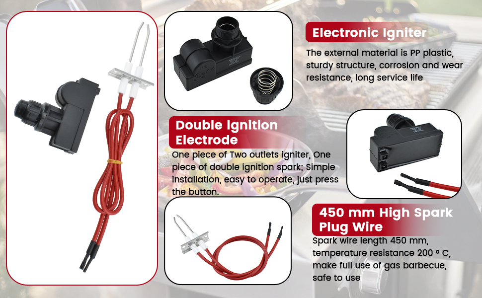 electrode spark generator bbq button igniter replacement