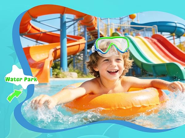 Kid goggles with nose cover