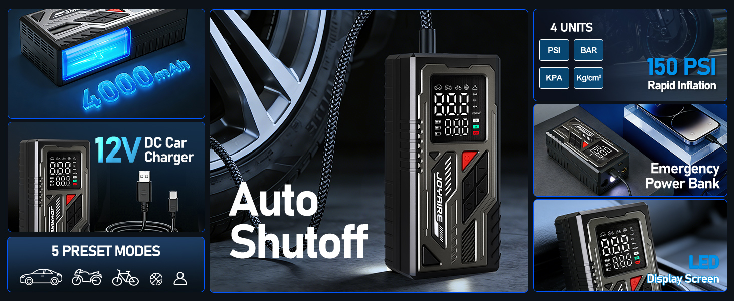 portable air compressor for car tires