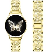DaQin Stylish Metal Bands Compatible with Samsung Galaxy Watch 7 Band 6 5 4 Active 2 FE 40mm 44mm...