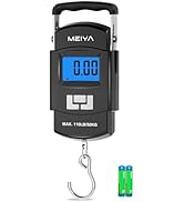 MEIYA Fish Scale 110lb/50kg Digital Fishing Scale with Backlit LCD, Portable Handle, Stainless St...