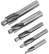5pcs Counterbore Drill Bits Set, 4 Flutes Straight End Mill Cutter HSS Countersink Slot End Mill ...