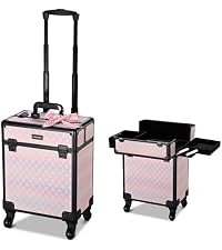 BYOOTIQUE Rolling Makeup Case Cosmetology case on wheels Makeup Artist Nail
