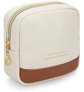 JINSI Small Makeup Bag for Purse,PU Leather Cute Travel Cosmetic Pouch Mini Make Up Bag for Organ...