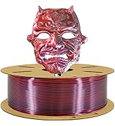 TTYT3D Silk Dual Color in 1 Coextrusion PLA 3D Printer Filament, 1.75mm 2 Color Silk PLA Printing...