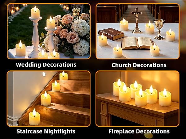 tea lights candles battery operated