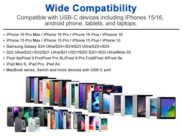 usb c to usb c iphone charger metal cord