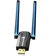 Hakimonoe USB Bluetooth 5.4 Adapter for PC Laptop, Long Range 492FT Wireless Dongle Adaptor for W...