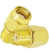 CNARIO RP SMA Male to SMA Female Connectors SMA Coax Adapter SMA Adapter Gold Plated RP SMA Male ...