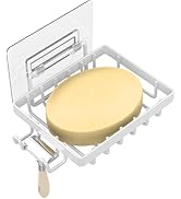 Moforoco Soap Bar Holder for Shower, No Drilling, 304 Rustproof Stainless Steel, Wall Mounted Soa...