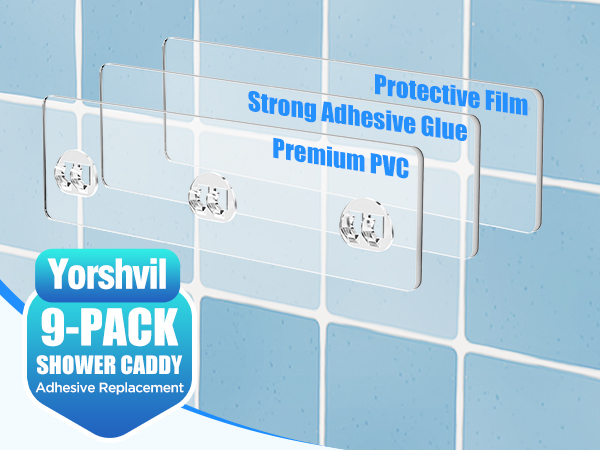 shower caddy adhesive replacement