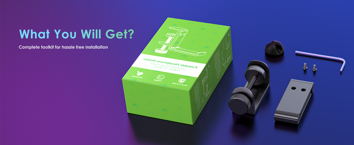 Foldable Headphone Hodler