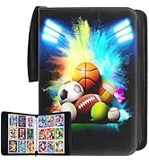 9 Pocket Trading Card Binder, 900-Card Collector Album with 50 Pages Removable Sleeves, Premium Z...