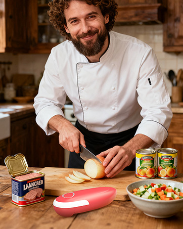 One Touch Battery Operated Automatic Can Opener