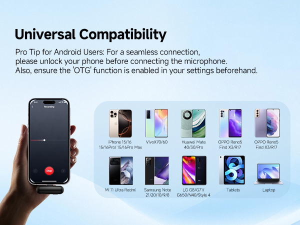 Mini Wireless Lavalier Microphone