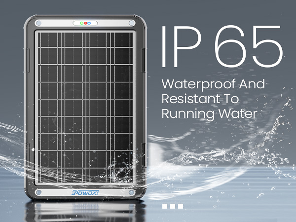 solar battery charger 12 volt waterproof