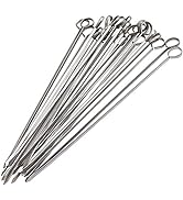 Blue Donuts 24 Pack Kabob Skewers for Grilling 12 Inch - BBQ Grill Grilling Accessories, Stainles...