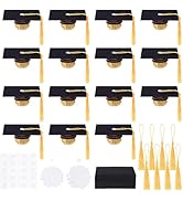 PH Pandahall 150Pcs Graduation Cap Cupcake Toppers Graduation Candy Caps Decor Cap Chocolate Deco...